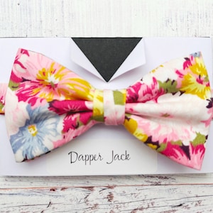 Floral Summer Pre tied or Self Tie Bow Tie