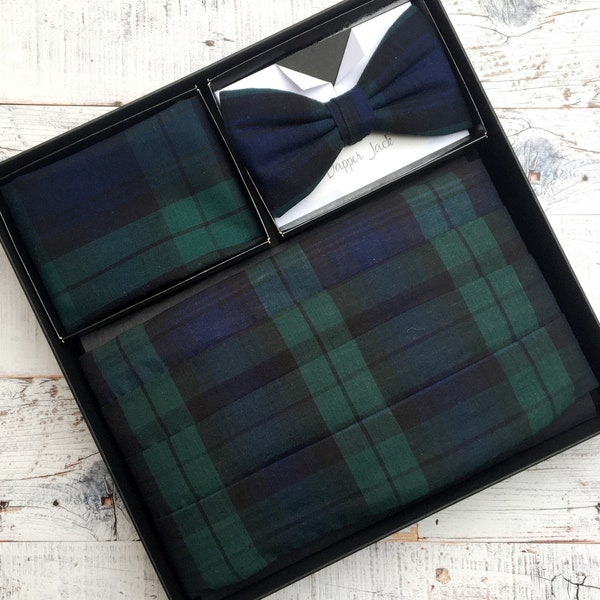 Blackstock Red Dress Tartan Bow Tie