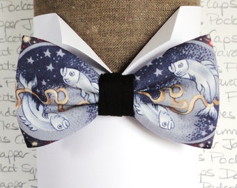 Pisces Birthday Bow Tie, Zodiac Bow Tie, Birthday Gifts For Men, Star Sign Bow Tie, Pisces