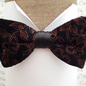 Noeud papillon en velours, noeud papillon en velours noir, noeuds papillon pour hommes, noeud papillon pré noué