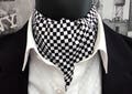 Cravat, Chequerboard Cravat, Chessboard Cravat, Chequered Flag Cravat, ascots For Men