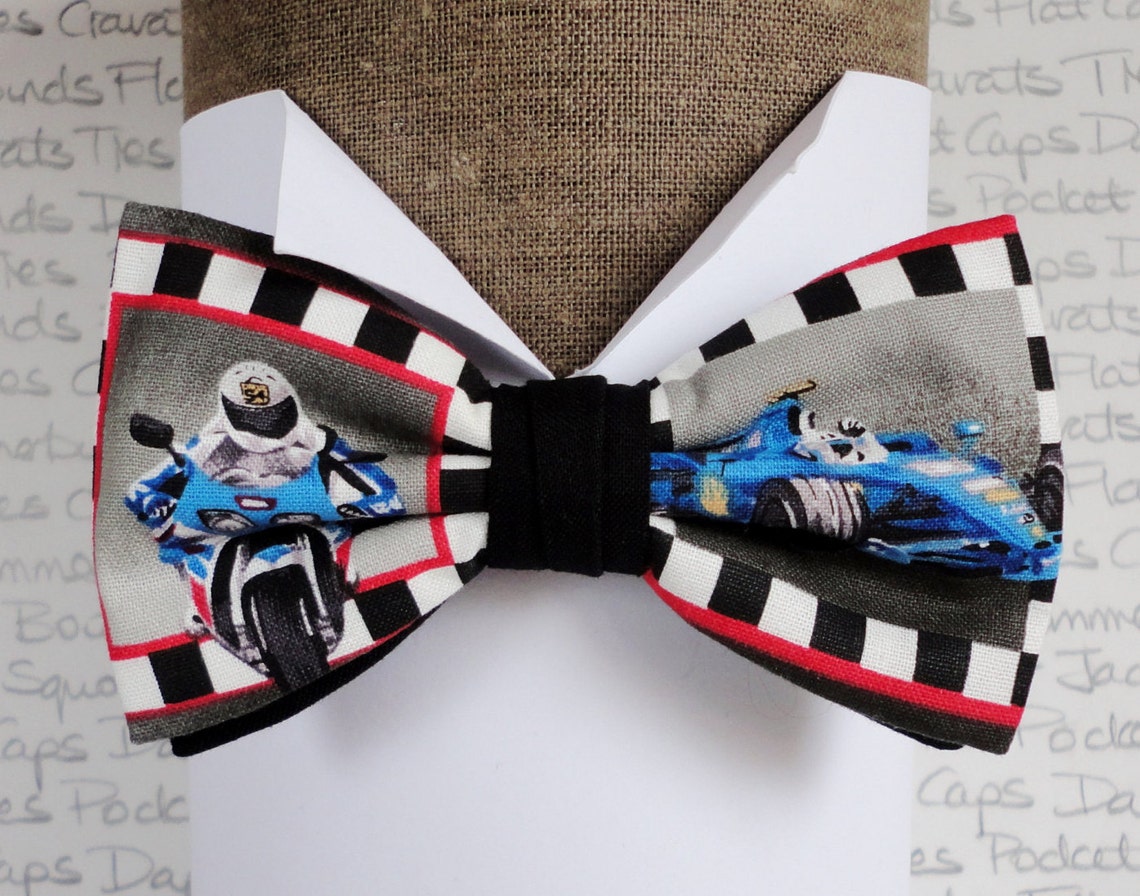 Bow Tie F1 Car and Bike Bow Ties for Men Bow Tie and Pocket Etsy UK