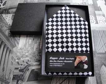 Pocket Square, Chequered Flag Pocket Square, Chessboard Pocket Square, Chequerboard Pocket Square