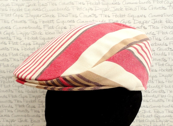 Stripe Flat Cap for Men, Golfing Hat, Driving Hat -  Canada