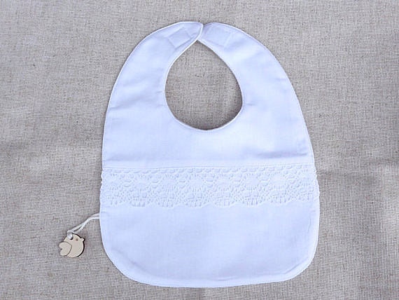 lace baby bib