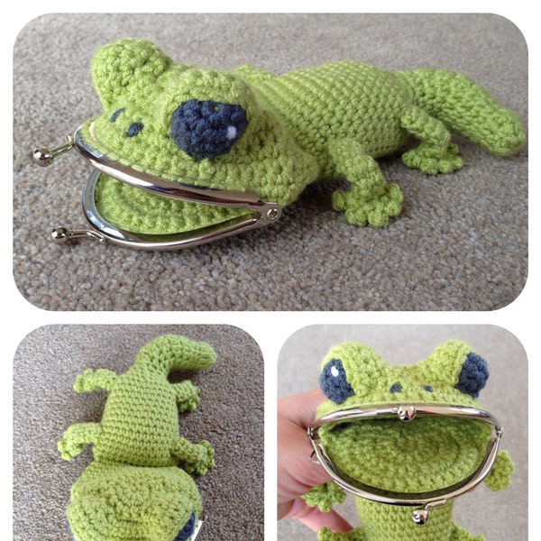 Gecko Coin / Change Purse Crochet Pattern