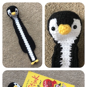 Squashed Penguin Bookmark Crochet Pattern