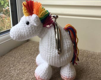 Rainbow Unicorn Coin Purse Crochet Pattern