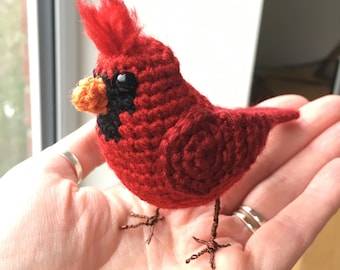 Lifelike Cardinal Bird Crochet Pattern