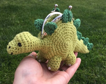 Dinosaur Coin Purse Crochet Pattern