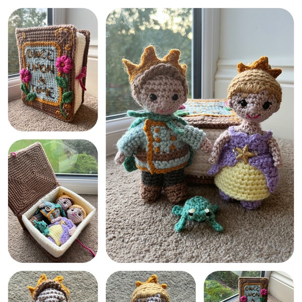 Prince & Princess Fairytale Book Crochet Pattern