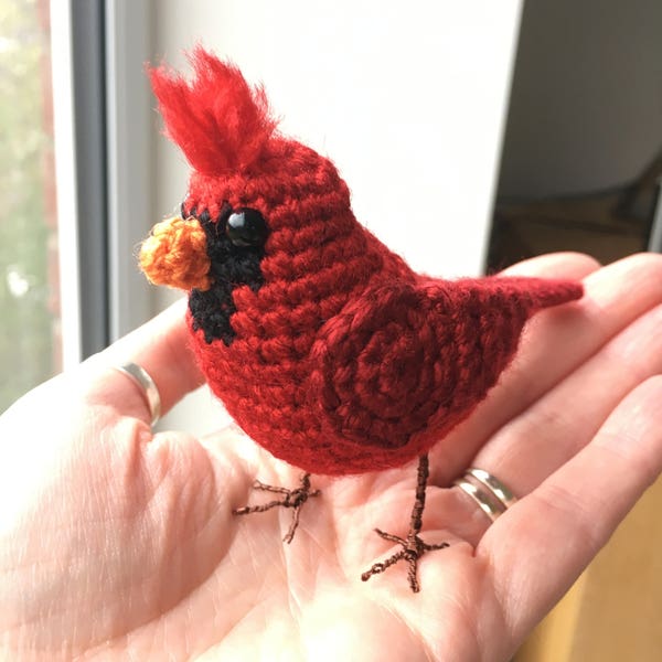 Lifelike Cardinal Bird Crochet Pattern