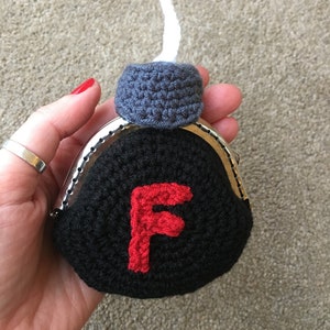 F Bomb Coin Purse Crochet Pattern