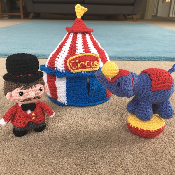 Ringmaster & Circus Playset Crochet Pattern