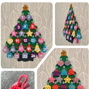 Christmas Tree Advent Calendar Crochet Pattern image 1