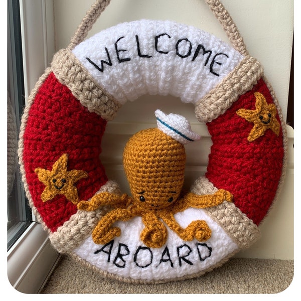 Nautical Octopus Wreath Crochet Pattern