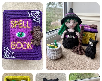 Witch's Spell Book Crochet Pattern