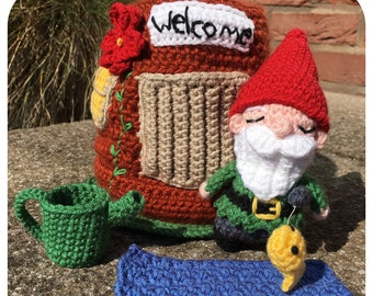 Gnome & Plant Pot House Playset Crochet Pattern