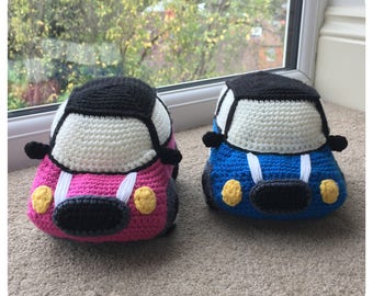 Mini Cooper Soft Toy Crochet Pattern