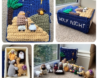 Holy Night Nativity Set Book Crochet Pattern