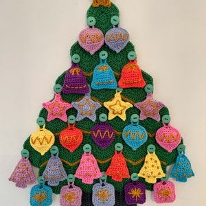 Christmas Tree Advent Calendar Crochet Pattern - Etsy