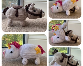 Flip Me: Reversible Pony / Unicorn Crochet Pattern