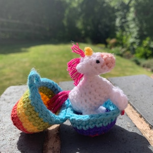 Unicorn with Hatching Baby Crochet Pattern image 7