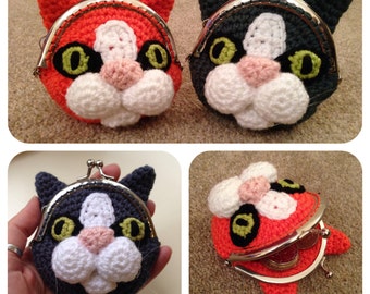 Cat Coin Purse Crochet Pattern