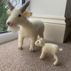 Goat with Kid Crochet Pattern