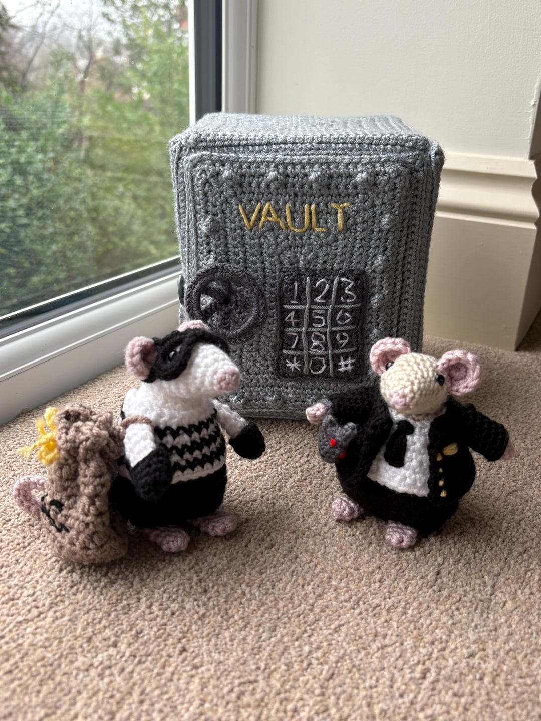 Mouse Wallet Pattern Bank Vault Mouse Crochet Pattern - Etsy Australia