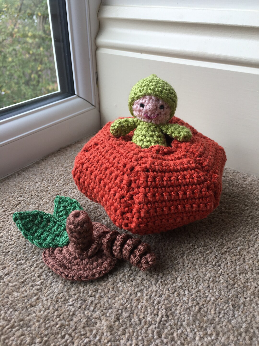 Pumpkin Pocket Pal Crochet Pattern - Etsy
