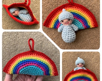 Rainbow Pocket Pal Crochet Pattern