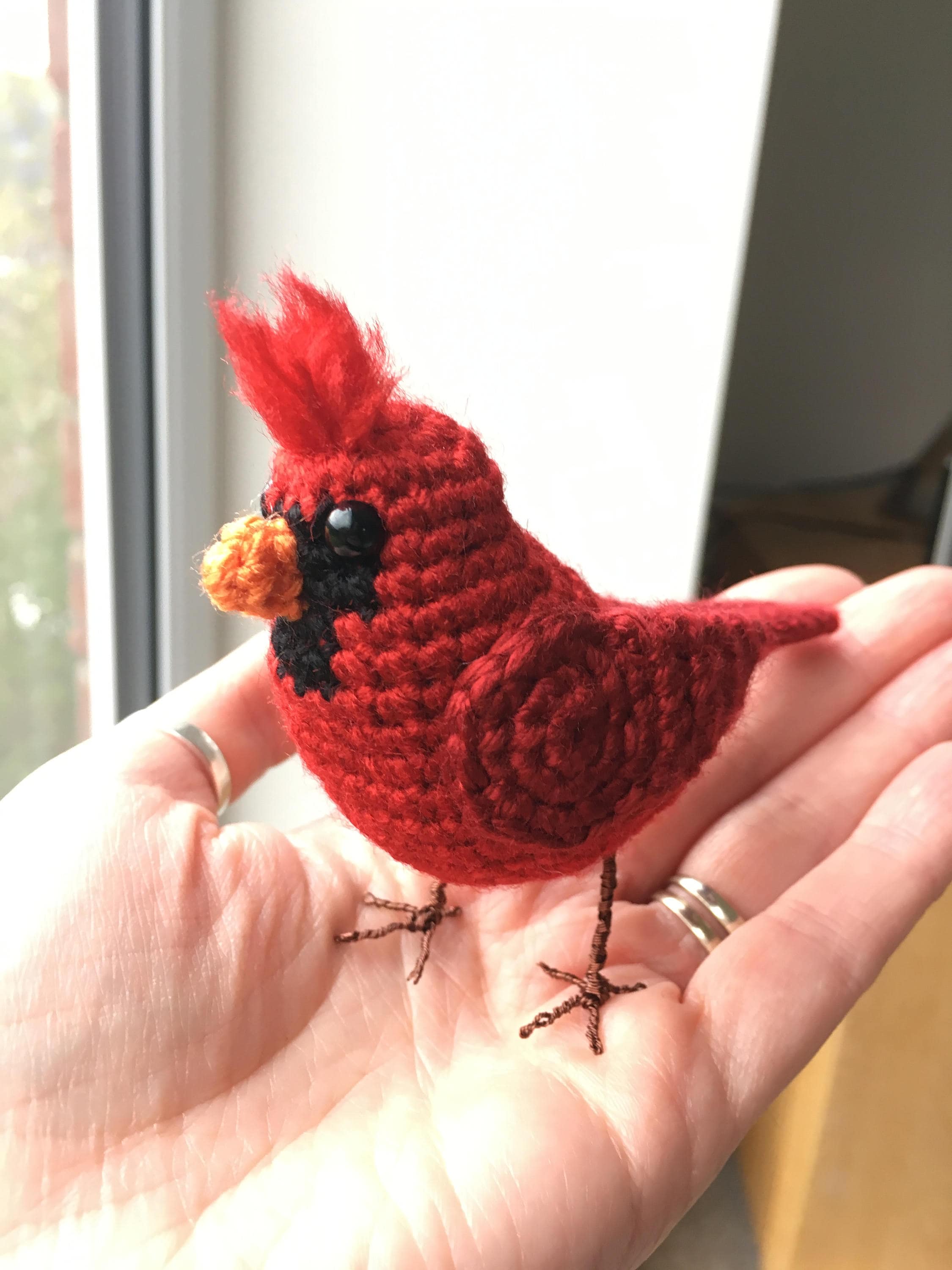Lifelike Cardinal Bird Crochet Pattern Etsy