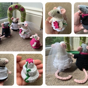 Wedding Mice Crochet Pattern