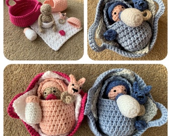 Baby & Accessories Set Crochet Pattern