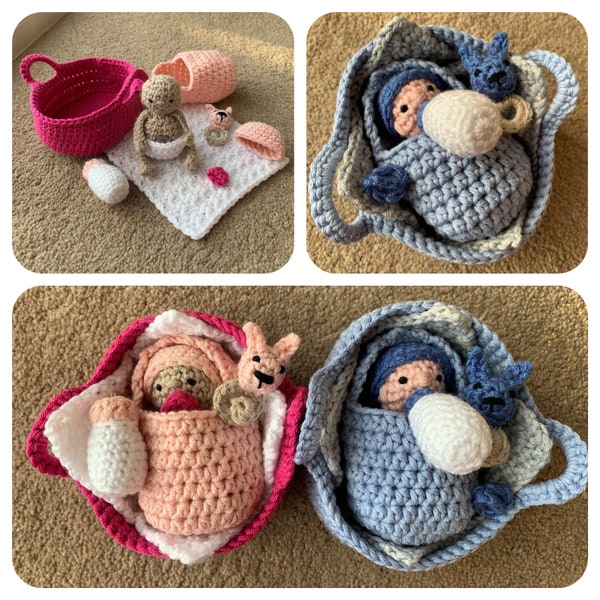Baby & Accessories Set Crochet Pattern