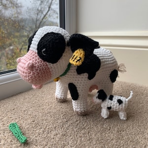 Cow With Calf Crochet Pattern
