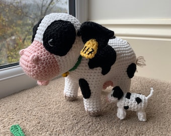 Cow With Calf Crochet Pattern
