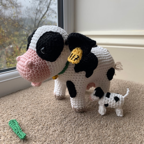 Cow With Calf Crochet Pattern