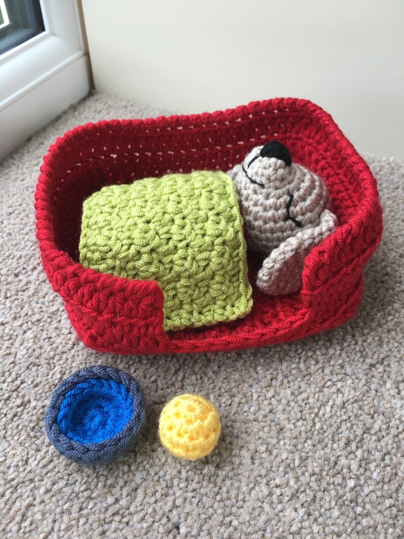 Dog & Bed Playset Crochet Pattern Etsy