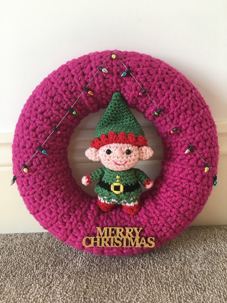 Elf in a Present Sleeping Bag Crochet Pattern image 8