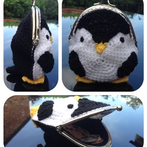 Penguin Coin Purse Crochet Pattern