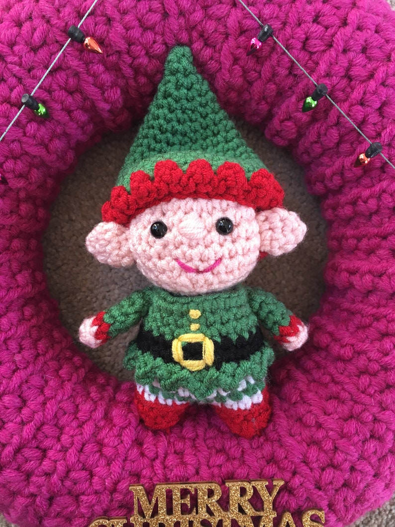 Elf in a Present Sleeping Bag Crochet Pattern image 9