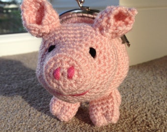 Patrón de ganchillo de monedero de cerdo México