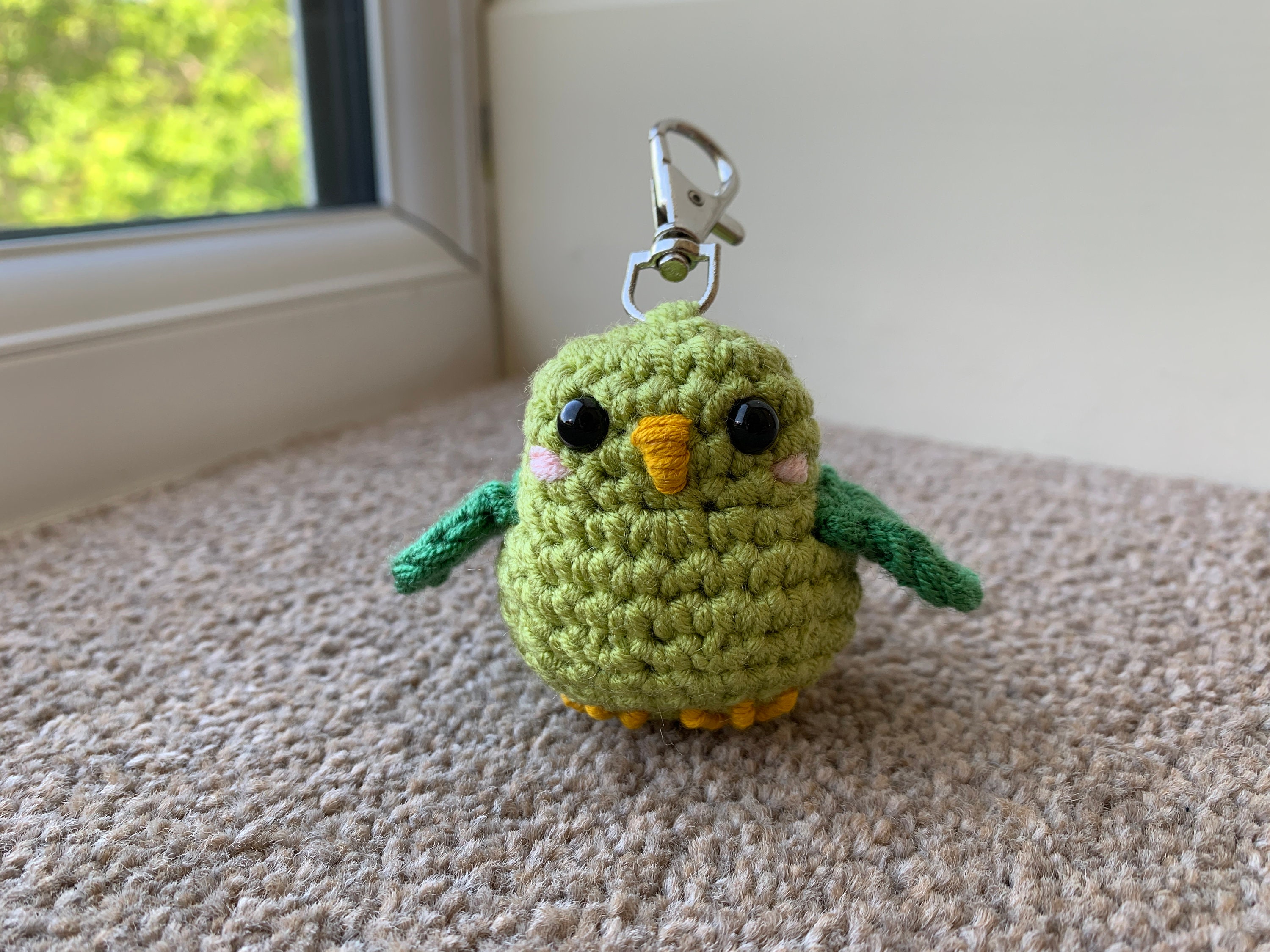Thank You Teacher: Bird, Rocket & Flower Keychains Crochet Pattern