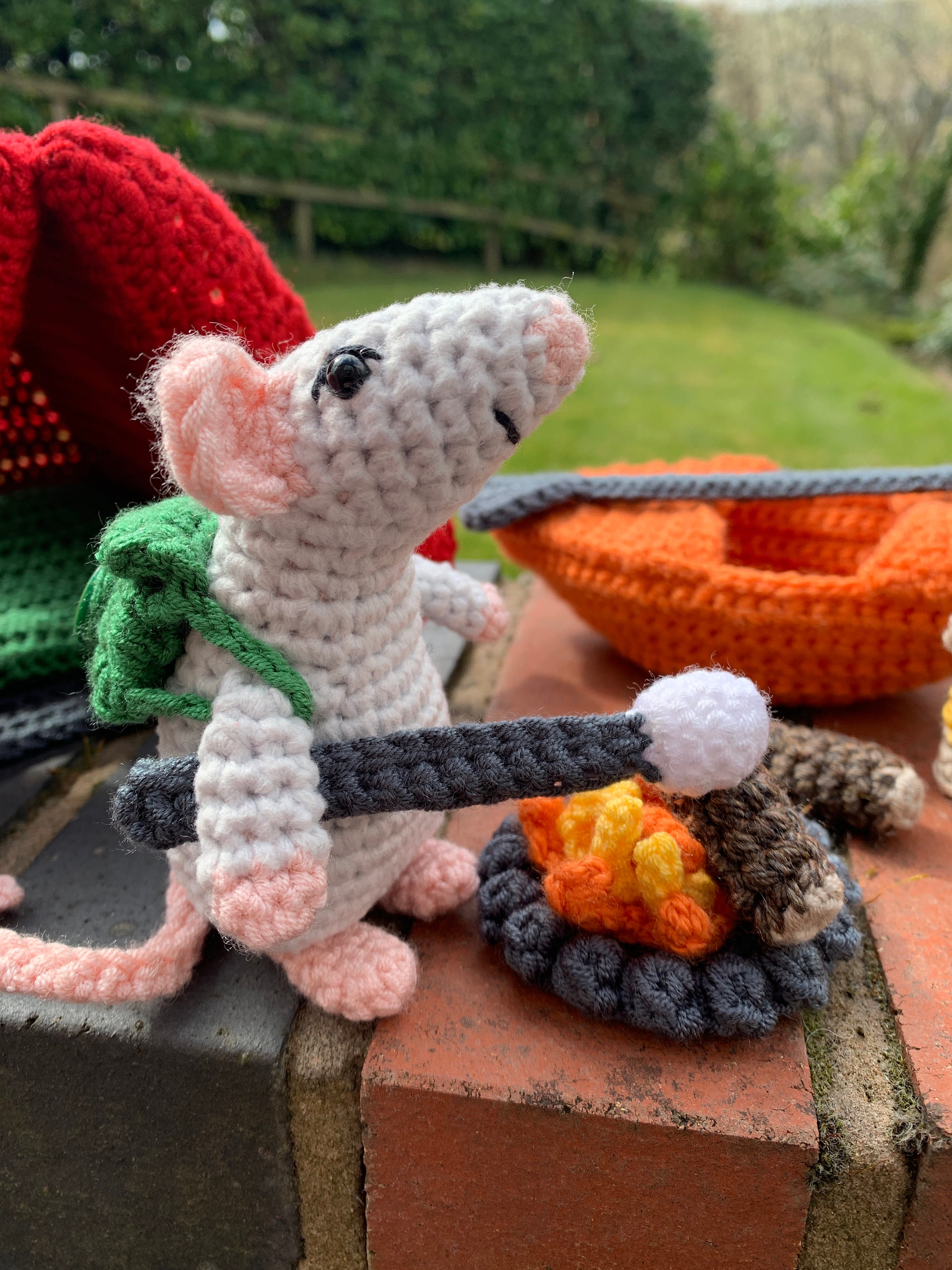 Camping Mouse Crochet Pattern Tent Kayak Campfire & | Etsy Australia