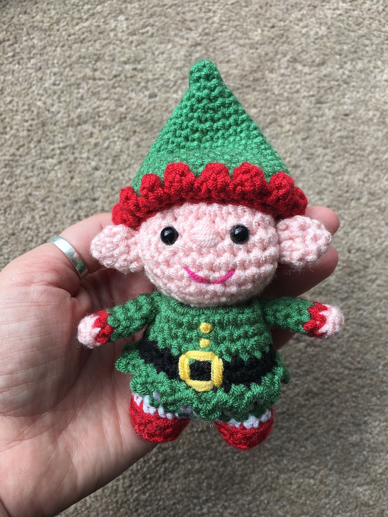 Elf in a Present Sleeping Bag Crochet Pattern image 3