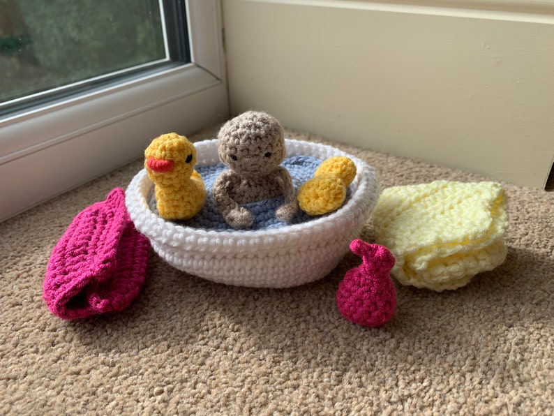 Baby & BathTime Accessories Set Crochet Pattern Etsy