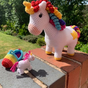 Unicorn with Hatching Baby Crochet Pattern image 9