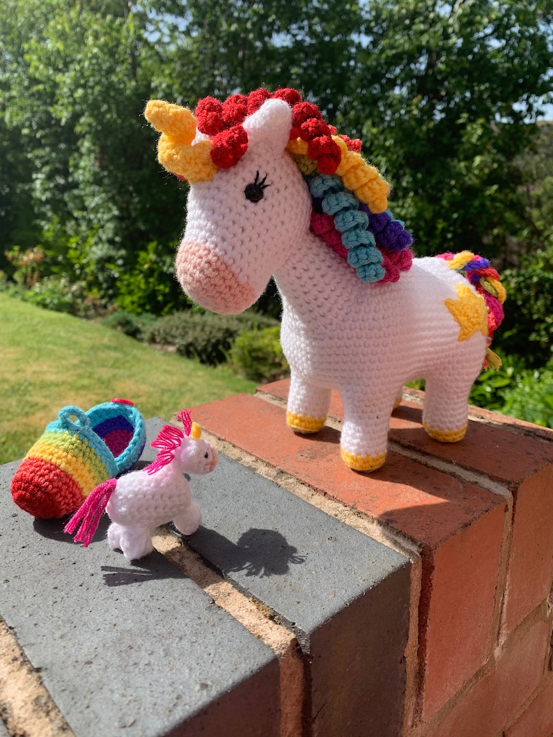 Unicorn with Hatching Baby Crochet Pattern image 9